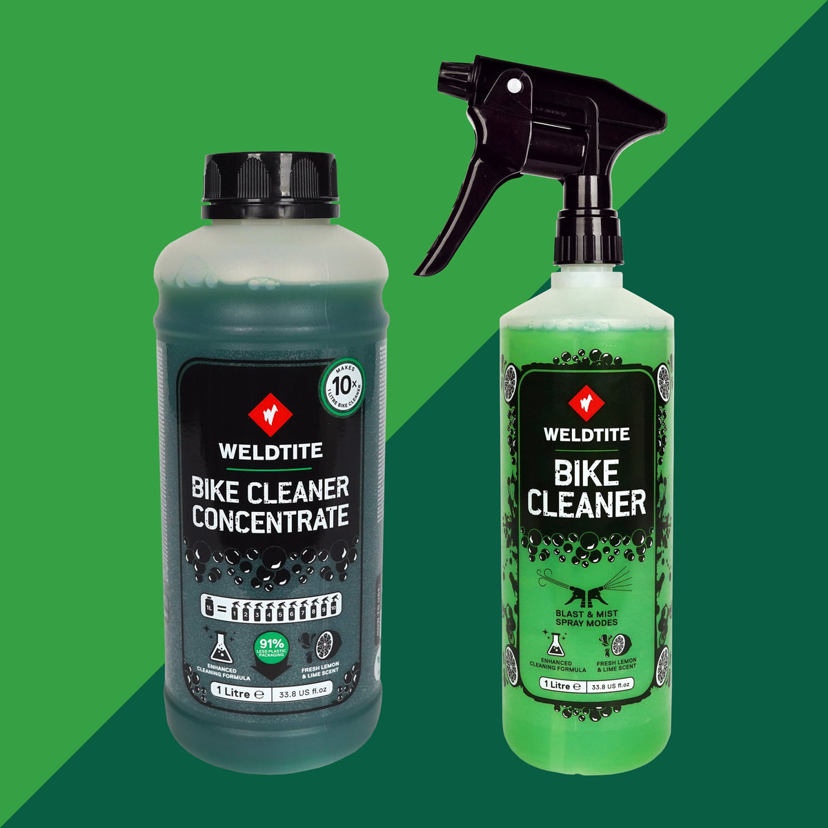 Bike Clean Bundle - Bike Cleaner Concentrate (1L) + Bike Cleaner (1L)